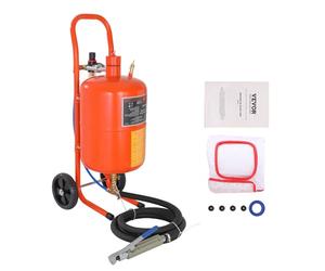 VEVOR Máquina de chorro de arena portátil de 18,92 l, manguera de trabajo de 243,84 cm, chorro de arena de 60 a 110 psi, ideal para eliminar óxido, pintura, manchas y pulir grandes superficies