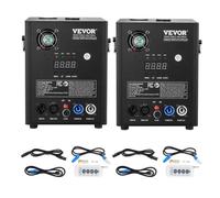 VEVOR Máquina de control 2 piezas 500W controlador DMX de aleación de aluminio altura ajustable 2-4 m 7 minutos por recarga para bodas, espectáculos de DJ, fiestas, eventos