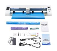 VEVOR Máquina de Corte, Cortadora de Vinilo 900 x 185 x 185 mm con Detección Automática de Bordes, 2 Tipos de Cuchillas, Software de Diseño y Materiales, Compatible con Múltiples Formatos de Archivo