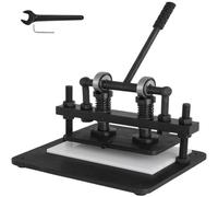VEVOR Máquina de Corte de Cuero Máquina de Corte Manual Cuero 260 x 150 mm con Placa Superior Presión de 1.5 T Máquina de Estampado de Cuero Manual de Acero Estirado en Frío de 45#