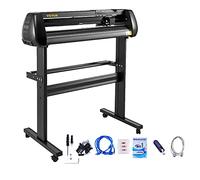 VEVOR Máquina de Corte de Vinilo, plóter de Vinilo, 870 cm, alimentación de Papel, plóter de Vinilo con Soporte de Suelo, máquina de Plotter de Corte, Velocidad Ajustable, Software SignMaster para la