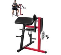 VEVOR Máquina de Curl de Predicador, Máquina de Curl de Bíceps 2 en 1 y de Extensión de Tríceps, Estación de Bíceps Aislada con Brazo Sentado, para Entrenamiento de Fuerza, para Gimnasio en Casa