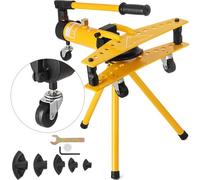 VEVOR Máquina de Doblado de Tuberías 10 T Diámetro Exterior 13-34 mm Espesor de Tubería 2-5 mm Dobladora de Tubos, 49 x 24,5 x 14,5 cm Hierro Dúctil Curvadora Tubos para Doblar Materiales Metálicos