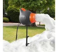 VEVOR Máquina de Espuma con Efecto de Escenario 115 W, Cañón de Burbujas para Fiestas, con Soporte de Trípode Telescópico, para Eventos Celebraciones Cumpleaños en Piscinas Jardines, Gris y Naranja