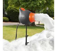 VEVOR Máquina de Espuma con Efecto de Escenario 115 W, Cañón de Burbujas para Fiestas, con Soporte de Trípode Telescópico, para Eventos Celebraciones Cumpleaños en Piscinas Jardines, Gris y Naranja
