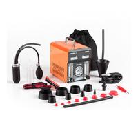VEVOR Máquina de Fugas de Humo 12V CC, Detector de Fugas de Humo Automotriz Probador de Vacío EVAP, con Bomba de Aire, Manómetro, Medidor de Flujo, Indicador de Nivel de Aceite para Coches, Barcos