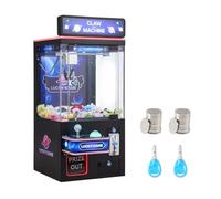 VEVOR Máquina de Garras 60 W para Juegos de Feria, con Efectos de Luz y Sonido, Modo Garra, Compatible con Peluches 40 a 80 mm, para Cines y Juegos Domésticos, Negro y Morado, 405 x 545 x 900 mm