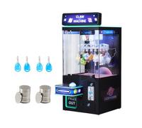 VEVOR Máquina de Garras 60 W, para Máquinas Recreativas, con Efectos de Luz y Sonido, Modo Clip, para Objetos de hasta 50 g, para Cines, Salas de Juegos y Salones Recreativos, Negro y Morado