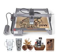 VEVOR Máquina de Grabado Láser 20 W Grabadora Láser 64x58x27 cm Área de Trabajo 40x40 cm Velocidad de Movimiento 10000 mm/min Punto Comprimido Protección Ocular Corte Láser para Madera Metal Acrílico