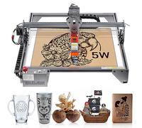 VEVOR Máquina de Grabado Láser 5 W Grabadora Láser 61x58x27 cm Área de Trabajo 41x40 cm Velocidad de Movimiento 10000 mm/min Punto Comprimido Protección Ocular Corte Láser para Madera Metal Acrílico