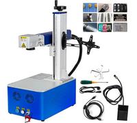 VEVOR Máquina de Grabado Láser de Fibra 20 W Grabador Láser de Metal 150 x 150 mm Máquina de Grabado de Metal Compatible con Windows XP, 7, 8 para una Variedad de Metales y Materiales no Metálicos