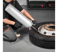VEVOR Máquina de Granallado de Neumáticos, 12 L, Inflador de Neumáticos Portátil Mejorado, 0,6-0,8 MPa, para Coche, Bicicleta Eléctrica, Autocaravana, Todoterreno, Color Plata, 810 x 168 x 280 mm
