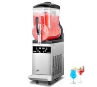 VEVOR Máquina de Granizados Comercial con Tanque de 12 L Máquina para Hacer Batidos de Acero Inoxidable 48 Tazas Máquina para Hacer Granizados para Fiestas en Hogar, Restaurantes, Cafeterías, Bares
