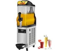 VEVOR Máquina de Granizados Comercial de 12L/3,2 Gal Un Tazón Máquina para Hacer Granizados de Bebidas Congeladas de Acero Inoxidable y PC con Panel de Control 500 W para Restaurantes Cafeterías Bares