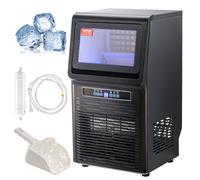 VEVOR Máquina de Hielo Comercial 34kg/24h Autolimpieza 36 Bandejas para Casa Bar