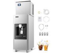 VEVOR Máquina de Hielo de 136 kg/Día con Dispensador Hielo 565 x 865 x 1300 mm