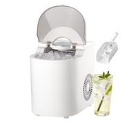 VEVOR Máquina de Hielo de Mesa, 7 Cubitos de Hielo en 6 Minutos, 11,8 kg al Día, Autolimpiable, Helado Esférico, con Pala, ideal para el Hogar, la Cocina, la Oficina, Bares y Fiestas, Blanco