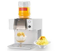 VEVOR Máquina de Hielo en Copos de Nieve, 60 kg/Día, con Cuchilla de Acero Inoxidable, con Tanque de 1,8 L y Enfriamiento Rápido en 90 s, Ideal para Eventos Pequeños en Casa, 420 x 260 x 300 mm