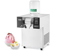 VEVOR Máquina de Hielo en Forma de Copos de Nieve 180 kg/24 h Máquina para Raspar Hielo Acero Inoxidable Sistema de Enfriamiento por Aire para Rápida Disipación del Calor para Panaderías, Cafeterías