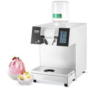 VEVOR Máquina de Hielo en Forma de Copos de Nieve 180 kg/24 h Máquina para Raspar Hielo Acero Inoxidable Sistema de Enfriamiento por Aire para Rápida Disipación del Calor para Panaderías, Cafeterías