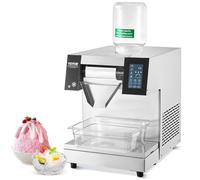 VEVOR Máquina de Hielo en Forma de Copos de Nieve 260 kg/24 h Máquina para Raspar Hielo Acero Inoxidable Sistema de Enfriamiento por Aire para Rápida Disipación del Calor para Panaderías, Cafeterías
