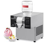 VEVOR Máquina de Hielo en Forma de Copos de Nieve 80 kg/24 h Máquina para Raspar Hielo Acero Inoxidable Sistema de Enfriamiento por Aire para Rápida Disipación del Calor para Panaderías, Cafeterías