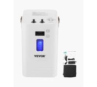 VEVOR Máquina de inhalación de hidrógeno, inhalador de hidrógeno de alta pureza del 99,99%, salida de gas hidrógeno de 300 ml/min, máquina inhaladora H2 de tres puertos, generador de agua rico en