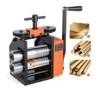VEVOR Máquina de Laminación Manual para Joyería 3 en 1 Laminadora de Metal | Herramienta de Bricolaje para Fabricación Reparación de Joyas, Espesor Ajustable 0,03-7 mm, Hoja Fina, Redonda, Semicircular