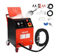 VEVOR Máquina de Limpieza con Hielo Seco, Capacidad de 5 kg, con 4 Boquillas, Presión y Cantidad de Hielo Seco Ajustables, para Aplicaciones Automotrices, Navales, de Aviación y Químicas, Negro