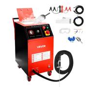 VEVOR Máquina de Limpieza con Hielo Seco, Capacidad de 7,5 kg, con 4 Boquillas, Presión y Cantidad de Hielo Seco Ajustables, para Aplicaciones Automotrices, Navales, de Aviación y Químicas, Negro