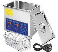 Vevor - Máquina de limpieza por ultrasonidos, 3 L, máquina de limpieza por ultrasonidos, de acero inoxidable, temporizador de calefacción digital, limpieza de joyas, para uso doméstico personal comercial (3L)
