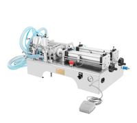VEVOR Máquina de Llenado de Líquido Neumática con 2 Inyectores Máquina de llenado de líquidos eléctrica Máquina de llenado de líquido para Perfume Bebida Agua Leche Aceite de Oliva