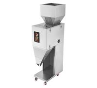 VEVOR Máquina de llenado de partículas, 10-1000 g, Máquina de llenado automática con pedal, Llenadora de pesaje de acero inoxidable para frijoles, semillas, granos, té, embalaje granular