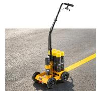 VEVOR Máquina de Marcado de Líneas de Estacionamiento con 4 Ruedas Amarillo | para Campo de Juego, Cancha de Fútbol, Capacidad de 6 Latas de Pintura, Ancho de Línea 50-100 mm, con Boquilla Adaptadora