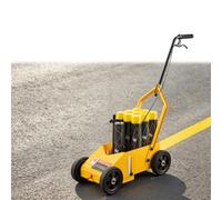 VEVOR Máquina de Marcado de Líneas Trazadora de Rayas de Estacionamiento | para Campo de Juego, Cancha de Fútbol, Ancho de Línea Ajustable de 50-100 mm, con 4 Ruedas, Capacidad de 9 Latas de Pintura