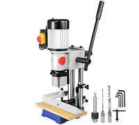 VEVOR Máquina de Mortaja Cincel Hueco Mortaja con Broca de Cincel para El Cincel de Madera Máquina Mortiser para Trabajar La Madera, para Procesar Productos de Madera y Materiales Metálicos