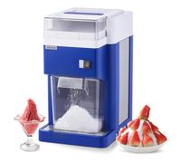 VEVOR Máquina de Picar Hielo 1,8 L, con Motor de 300 W, Picadora de Hielo Eléctrica 130 kg/h, con Cuchillas de Acero Inoxidable, Ideal para Heladerías, Fiestas, Restaurantes, Pastelerías, Azul