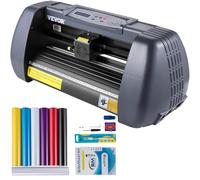 VEVOR Máquina de Plotter de Corte 375 mm 10-800 mm/s Plotter de Corte de Vinilo Pantalla Táctil Inteligente 16 MB Software SignMaster Plóter de Corte para Hacer Signos Carteles