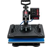 VEVOR Máquina de Prensa en Calor 5 en 1 Máquina de Impresión de Calor 29 x 38 cm Máquina de Transferencia de Calor Abatimiento de 360° Control Digital Inteligente para Camisetas, Gorras, Platos, Tazas