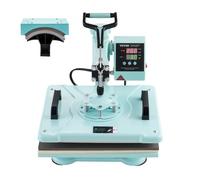 VEVOR 2 en 1 Máquina de Prensado por Calor de 300 x 380 mm para Camisetas, Verde