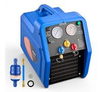 VEVOR Máquina de Recuperación de Refrigerante Portátil, 1 HP 220V 50Hz, Recuperadora de Refrigerante de Doble Cilindro, con Protección Automática, Motor de 1450 RPM, para Vapor Líquido de HVAC Autos