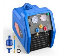 VEVOR Máquina de Recuperación de Refrigerante Portátil, 3/4 HP 220V 50Hz, Recuperadora de Refrigerante de un Cilindro, Motor de 1450 RPM, con Protección Automática, para Vapor Líquido de HVAC Autos