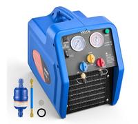 VEVOR Máquina de Recuperación de Refrigerante Portátil, 3/4 HP 220V 50Hz, Recuperadora de Refrigerante de un Cilindro, Motor de 1450 RPM, con Protección Automática, para Vapor Líquido de HVAC Autos