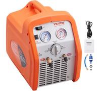 VEVOR Máquina de Recuperación de Refrigerante Portátil 3/4 HP Máquina de Recuperación con Protección de Alta Presión 2,2 kg/min Velocidad de 1450 rpm Autolimpieza para Vapor Líquido Refrigerante