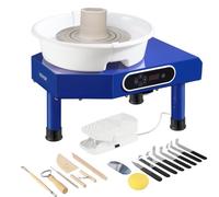 VEVOR Máquina de Rueda de Cerámica Torno Ceramica Eléctrica Diámetro de 25 cm Torno de Alfarero Eléctrico 350 W Máquina de Arcilla de Cerámica 300 rpm