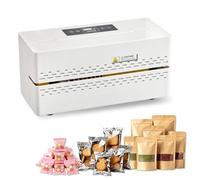 VEVOR Máquina de Sellado Continuo Ancho de Sellado 8-12 mm, Selladora Automática de Banda con Control Digital de Temperatura y Apagado Automático, Envasadora para Bolsas de Plástico 0,06-0,2 mm