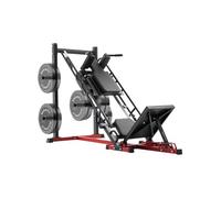 VEVOR Máquina de Sentadillas Ajustable con Rodamiento Lineal y Almacenamiento de Pesas, Ideal para la Parte Inferior del Cuerpo en el Gimnasio en Casa, para Cuádriceps, 2154 x 1474 x 1230 mm
