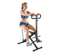 VEVOR Máquina de Sentadillas para Sentadillas Profundas, Plegable, Asiento Ajustable 5 Niveles, Equipo de Entrenamiento en Casa para Glúteos y Piernas, Negro, 900 x 580 x 1120 mm, Carga 136 kg