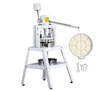 VEVOR Máquina Divisor de Masa Manual 10 Piezas Cortador de Masa de Prensa Manual Vertical 120-560 g con Bandeja y Hoja de Acero Inoxidable Máquina para Hacer Pan para Panadería, Restaurante