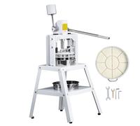 VEVOR Máquina Divisor de Masa Manual 10 Piezas Cortador de Masa de Prensa Manual Vertical 120-560 g con Bandeja y Hoja de Acero Inoxidable Máquina para Hacer Pan para Panadería, Restaurante
